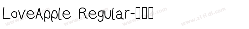 LoveApple Regular字体转换